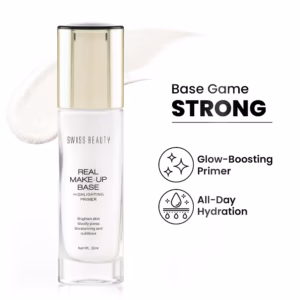 Swiss Beauty Real Make-Up Base Highlighting Primer, Brighten Skin, Modify Pore - 01 Natural Tint (32ml)